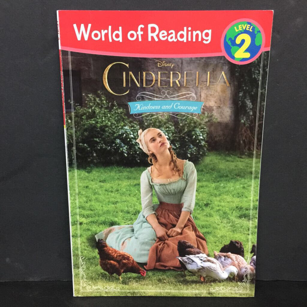 Kindness and Courage (Disney Princess Cinderella) (World of Reading Level 2) (Rico Green) -character novelization paperback