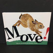 Load image into Gallery viewer, Move! (Steve Jenkins &amp; Robin Page) (Mammals/Reptiles) -educational hardcover
