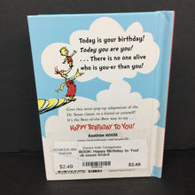 Load image into Gallery viewer, Happy Birthday to You! -dr.seuss board
