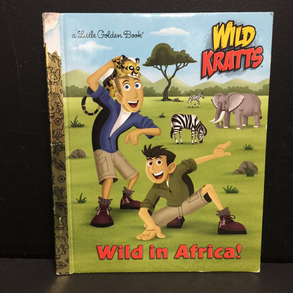 Wild in Africa! (Wild Kratts) (Little Golden Book) (Chris & Martin Kratt) -character hardcover