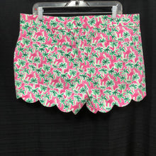Load image into Gallery viewer, Shelby Palm-Tree Scalloped Shorts
