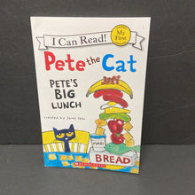 Load image into Gallery viewer, Pete The Cat: Pete&#39;s Big Lunch (My First I Can Read) (James Dean) -character reader paperback
