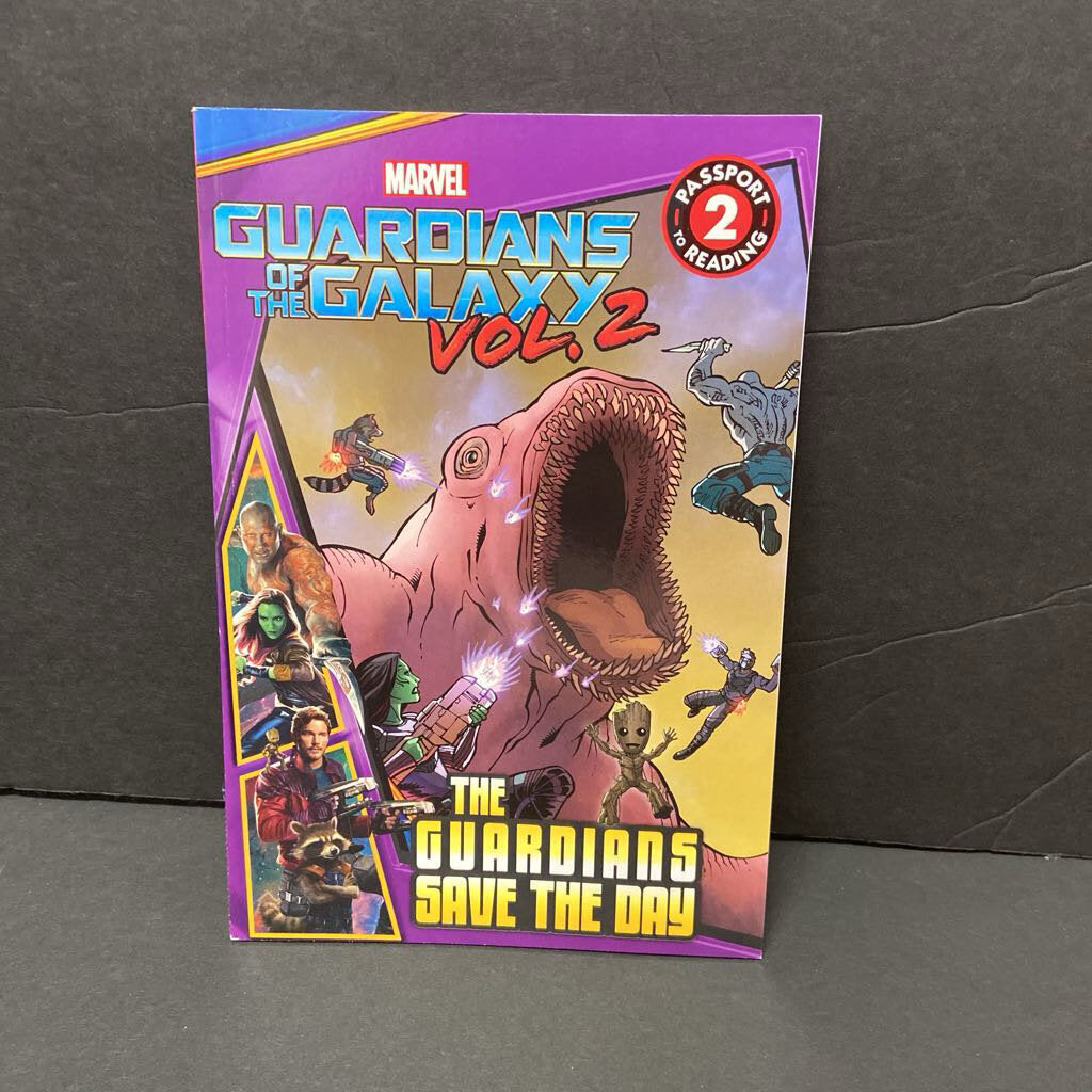 The Guardians Save the Day (Marvel Guardians of the Galaxy Vol. 2) (Passport to Reading Level 2) -character reader paperback