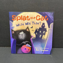 Load image into Gallery viewer, Splat the Cat: What Was That? (Rob Scotton) (Season: Fall; Holiday: Halloween) -character paperback
