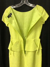 Load image into Gallery viewer, Textured Floral Flounce Embossed Peplum Dress (Rickie Freeman for Teri Jon)
