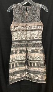 Collage Fit & Flare Cocktail Dress (Kay Unger New York)