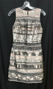 Collage Fit & Flare Cocktail Dress (Kay Unger New York)