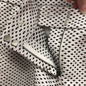 4 Inch Chino Textured Polka Dot Shorts