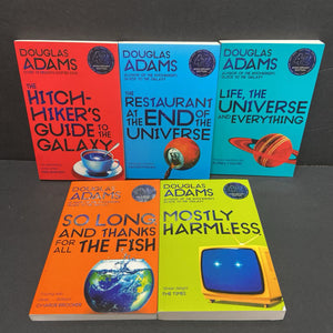 The Hitchhiker's Guide to the Galaxy: The Complete Collection (42nd Anniversary Edition) (Douglas Adams) (Box Set) -series paperback