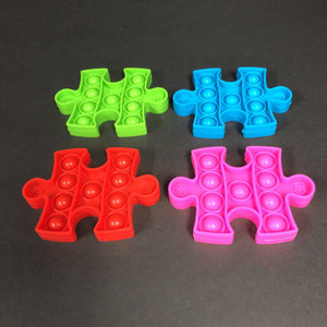 4pk Sensory Pop-it Puzzle Pieces