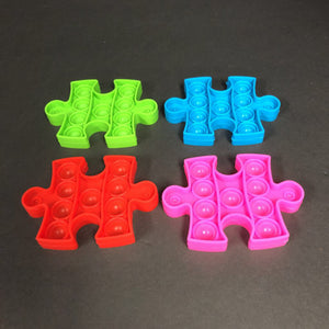 4pk Sensory Pop-it Puzzle Pieces