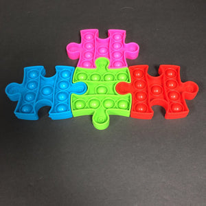 4pk Sensory Pop-it Puzzle Pieces