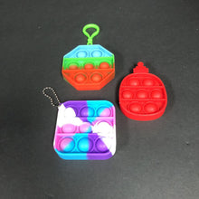 Load image into Gallery viewer, 3pk Mini Sensory Pop-It Keychains
