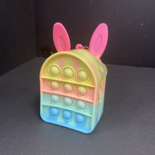 Load image into Gallery viewer, Bunny Sensory Pop-It Mini Keychain Bag
