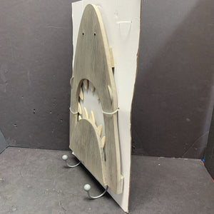 Wooden Shark w/Hooks Coat Rack (NEW)