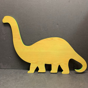 Wooden Brachiosaurus Dinosaur Sign