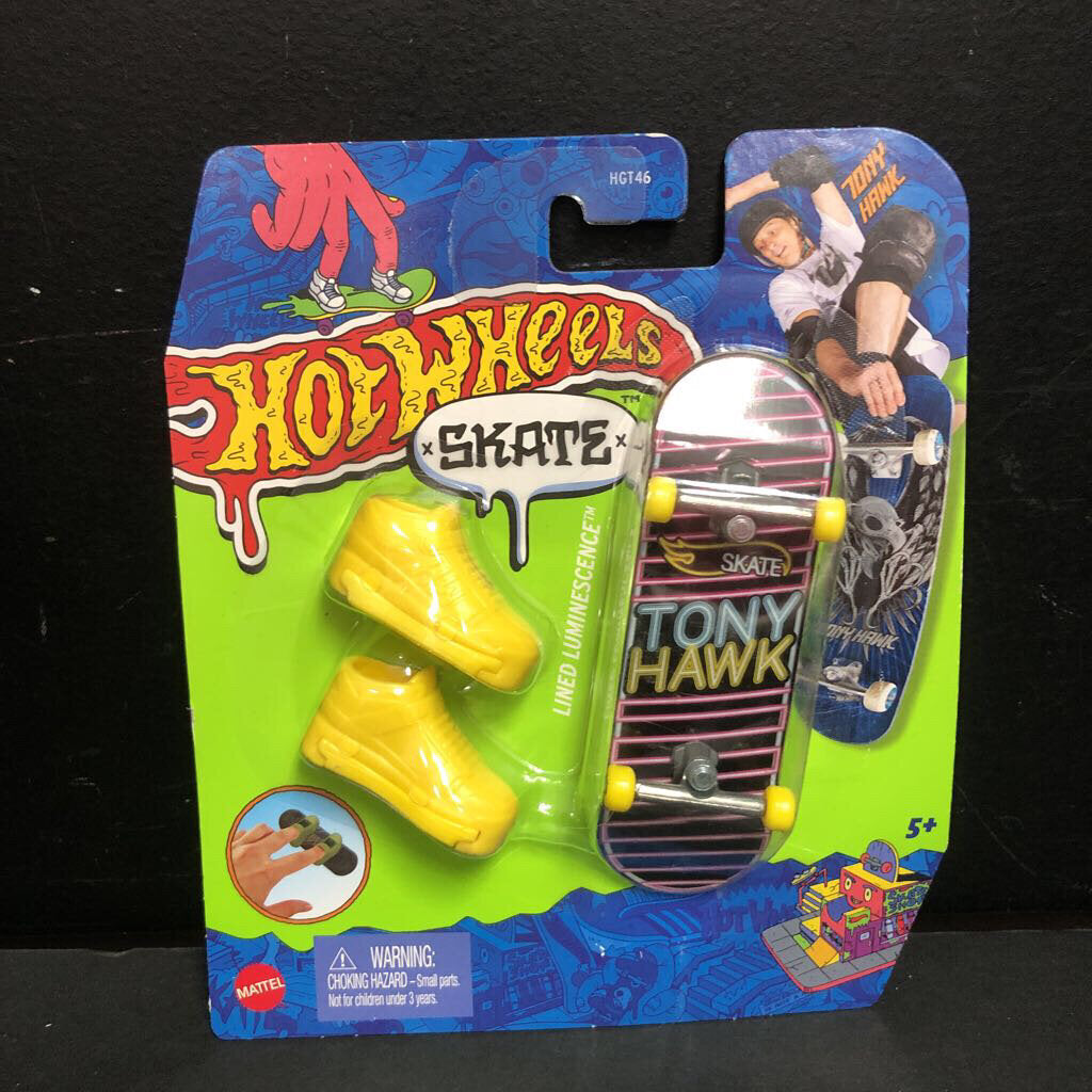 Tony Hawk Lined Luminescence Mini Skateboard w/Shoes (NEW)