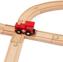 Load image into Gallery viewer, 65pc Wooden Train Tracks Set (NEW)
