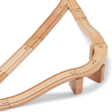 Load image into Gallery viewer, 65pc Wooden Train Tracks Set (NEW)
