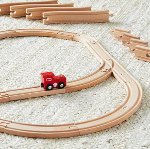 65pc Wooden Train Tracks Set (NEW)