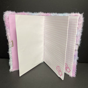 Cat Fuzzy Diary w/Lock & Keys