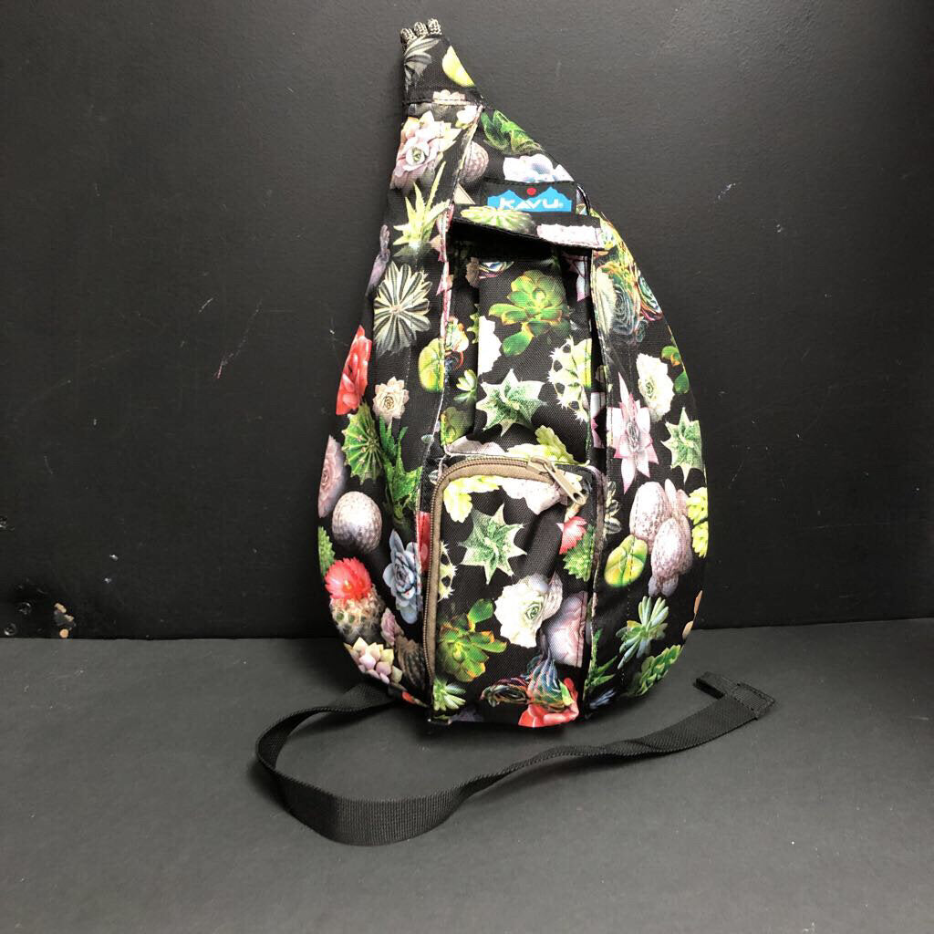 Succulent Print Rope Sling Bag (KAVU)