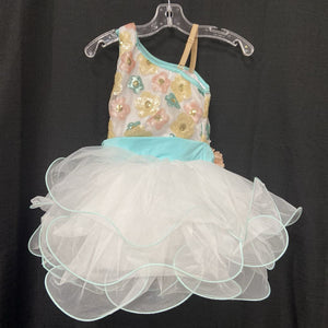 Girls Sequin Flower Leotard Costume