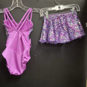 Girls 2pc Sequin Dance Outfit