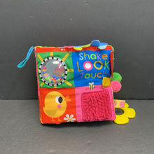 Load image into Gallery viewer, &quot;Shake Look Touch&quot; Sensory Rattle Soft Book
