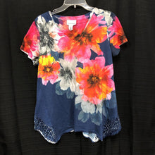 Load image into Gallery viewer, Embroidered Floral Rhinestone Top
