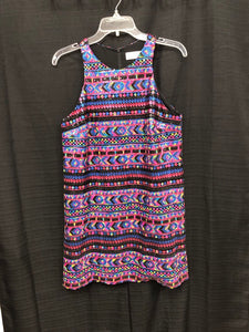 Striped Geometric Sequin Mini Shift Dress