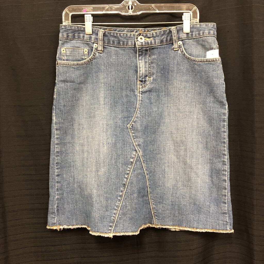 Knee-Length Denim Skirt