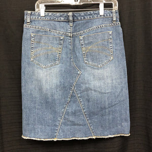 Knee-Length Denim Skirt