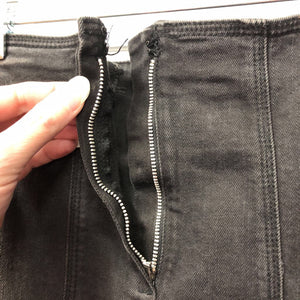 Studded Knee-Length Denim Skirt