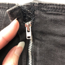 Load image into Gallery viewer, Studded Knee-Length Denim Skirt
