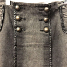 Load image into Gallery viewer, Studded Knee-Length Denim Skirt
