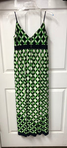 Jersey Geometric Maxi Dress