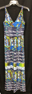 Abstract Print Maxi Dress