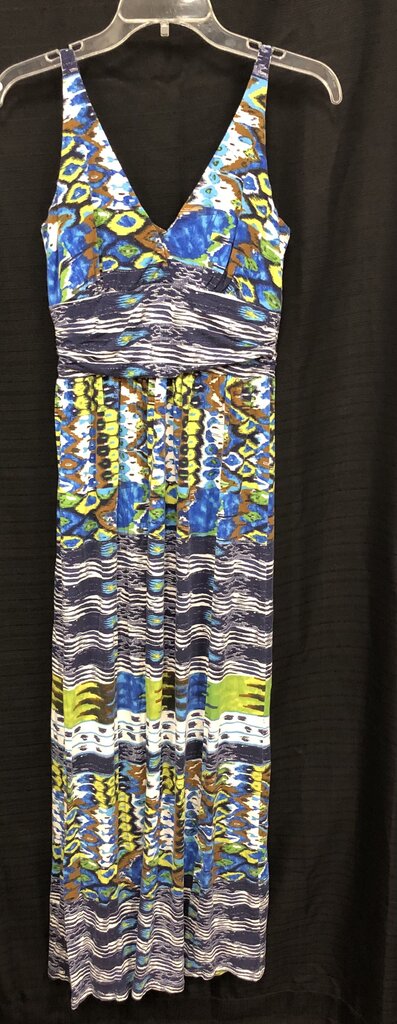 Abstract Print Maxi Dress