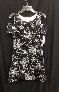Floral Cold Shoulder A-Line Dress (NEW) (Signature by Robbie Bee)