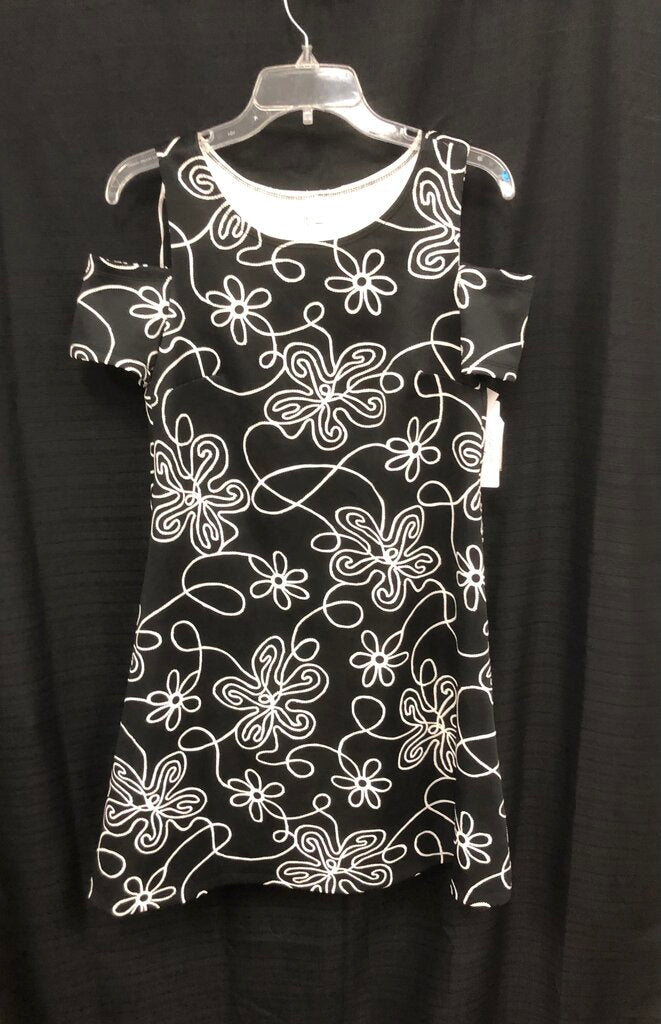 Floral Cold Shoulder A-Line Dress (NEW) (Signature by Robbie Bee)