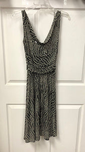 Ruched Draped Neckline Dress (Maggy London)