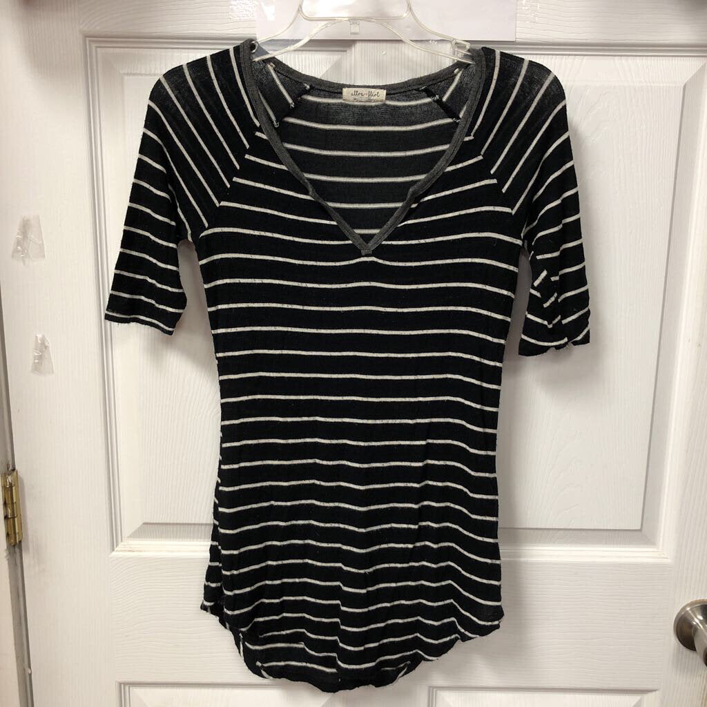 Striped V-Neck Top