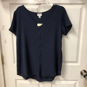 Shannah V-Neck Button Down Top (NEW)