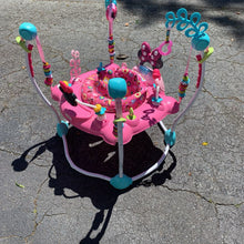 Load image into Gallery viewer, Disney Baby Bright Starts Minnie Mouse Peek-A-Boo Activity Jumper Exersaucer/Jumperoo
