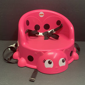 Pretty-In-Pink Ladybug Booster Seat/Portable High Chair