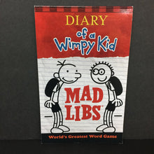 Load image into Gallery viewer, Diary of a Wimpy Kid Mad Libs (Patrick Kinney) -activity series paperback
