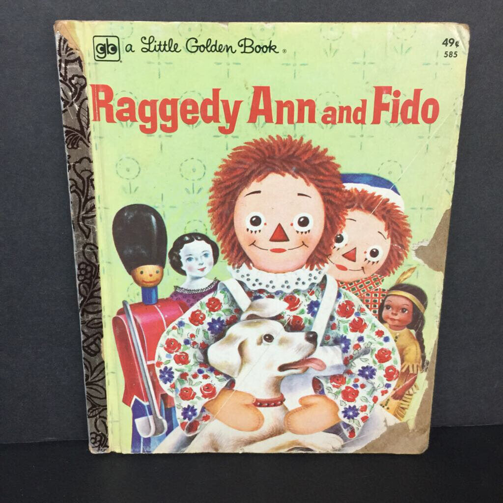 Raggedy Ann and Fido (Barbara Hazen) (Golden Book, Vintage Collectible 1974) -character hardcover