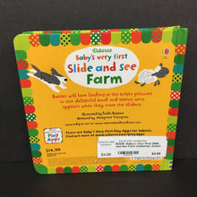 Load image into Gallery viewer, Baby&#39;s Very First Slide and See Farm (Usborne) -board

