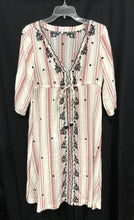 Load image into Gallery viewer, Striped Maxi Dress w/Floral Embroidery (Anouk Grewal)
